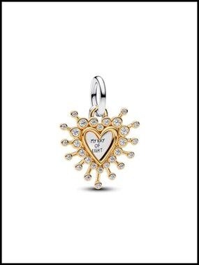 925 Sterling Silver Openwork Heart Infinity Charm Bead for Charm Bracelets